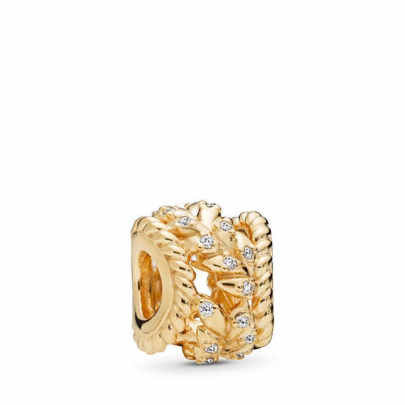 Pandora Shine™ Dazzling Grain Swirls Charm Gold Egypt DM6281945